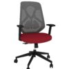 New Wyatt Roswell Black Back/Grey Frame Desk Chair - Image 4