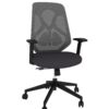 New Wyatt Roswell Black Back/Grey Frame Desk Chair - Image 3