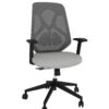 New Wyatt Roswell Black Back/Grey Frame Desk Chair - Image 2