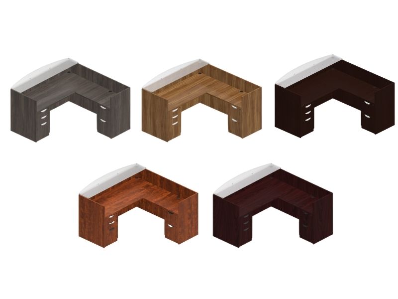 New Customizable OTG Laminate Reception Desk - Laminate or Glass Top - Image 3