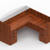 New Laminate Reception Desk with Glass