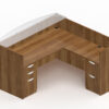 New Laminate Reception Desk with Glass - Image 5