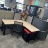 Used Corner Desk with Mobile Pedestal - Image 2