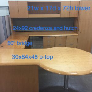 Veneer U Shape Desk