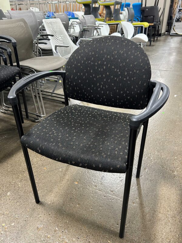 Used Patterned Stack Chair - Image 2