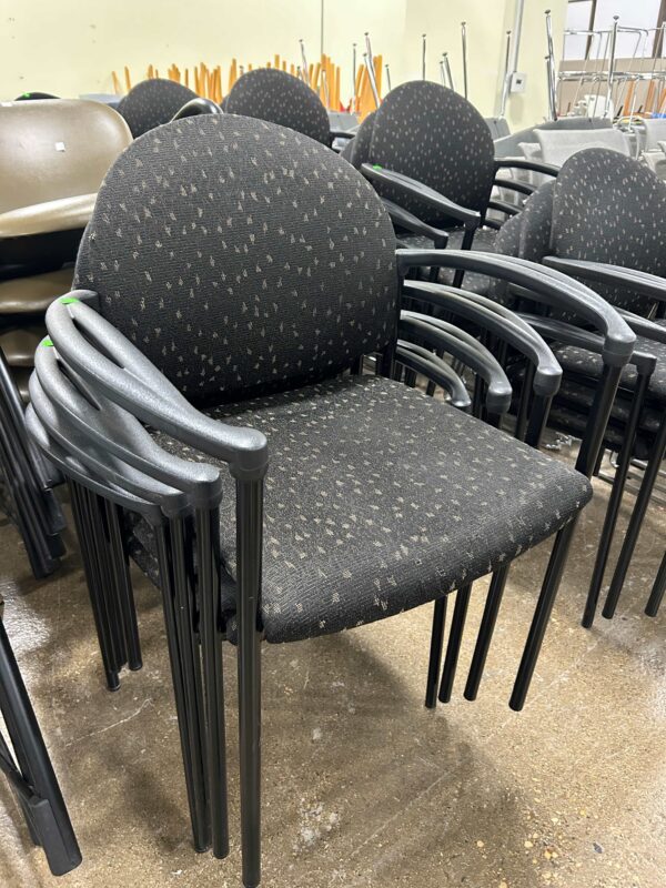 Used Patterned Stack Chair