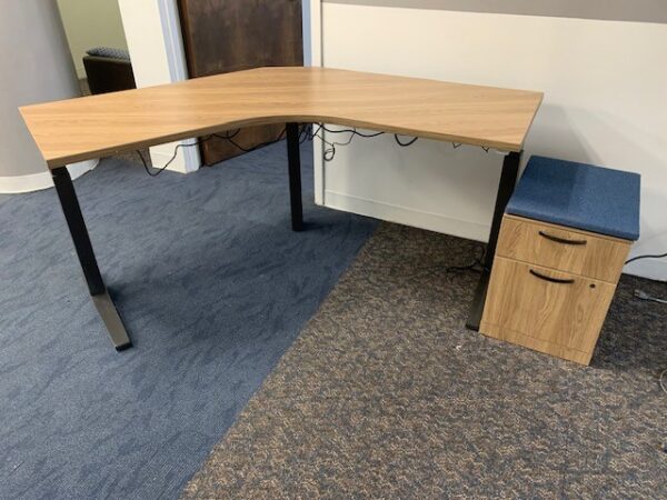 Used Herman Miller Renew Walnut Adjustable Height Standing Desk
