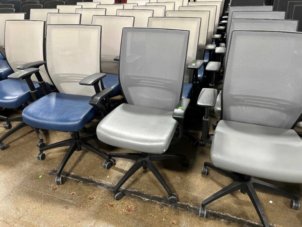 Used Sit On It Amplify Desk Chair - Blue and Grey - Image 5