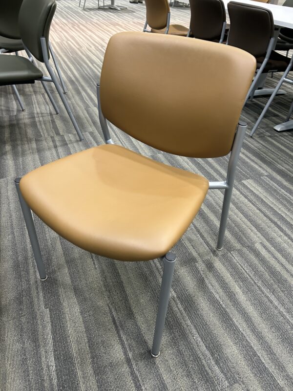 Brown Vinyl Stack Chair