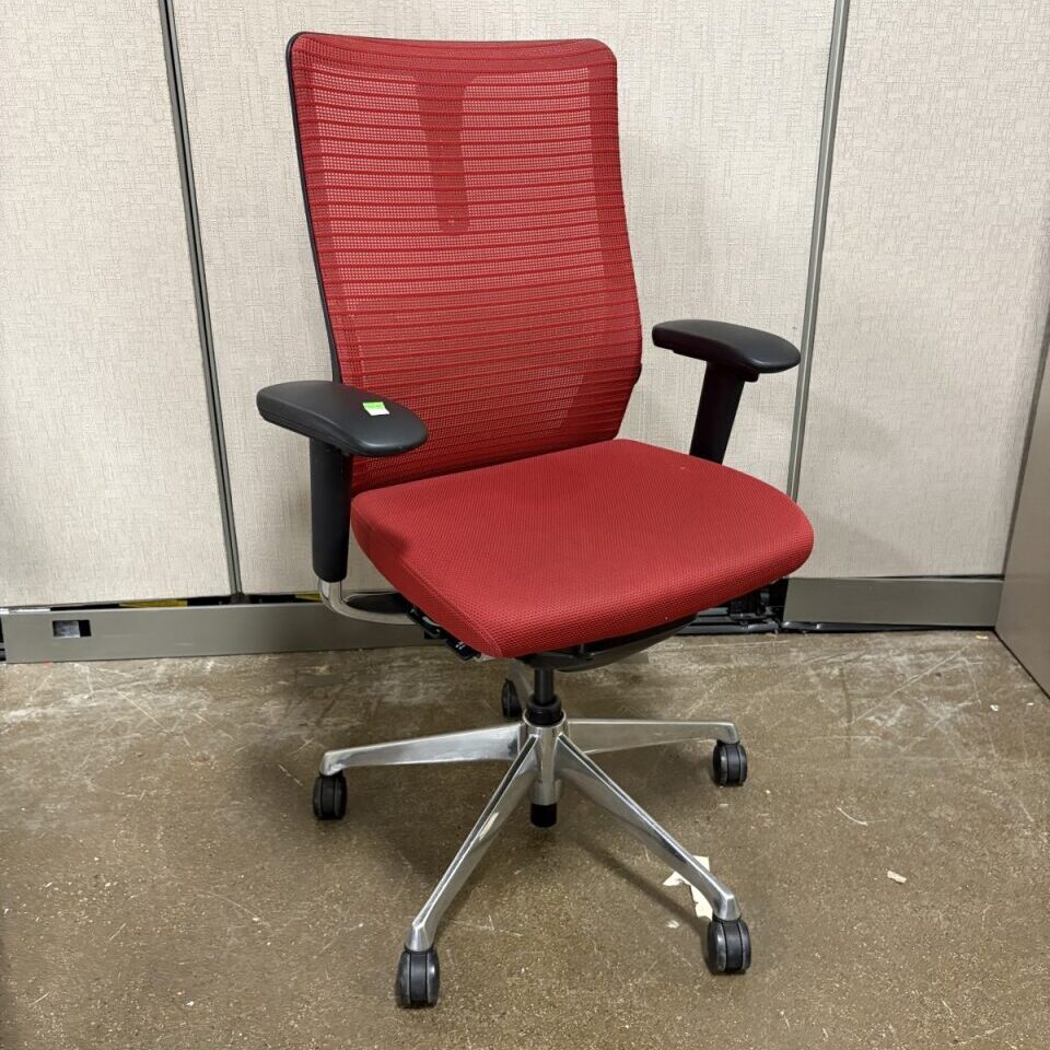 Used Desk Chair Red Okamura Choral