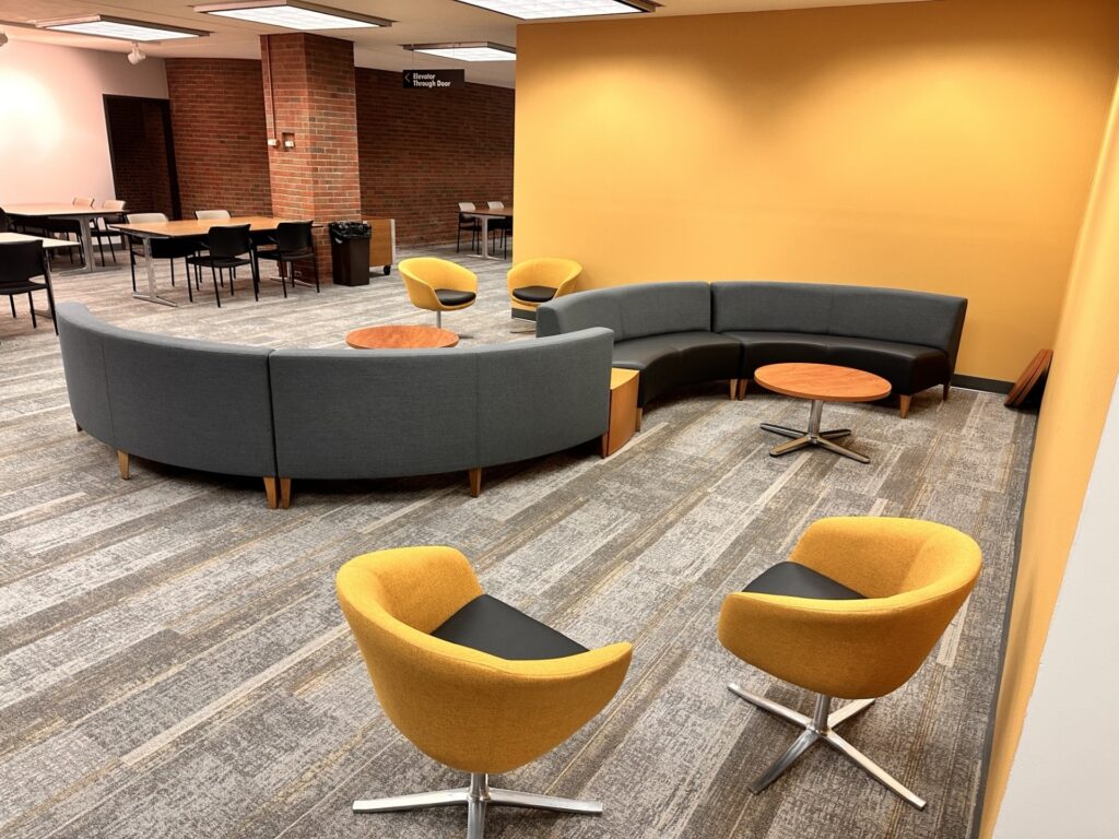 Open concept collaboration space office