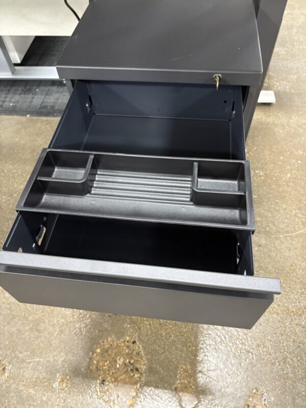 Used Mobile Pedestal in Grey - Image 4