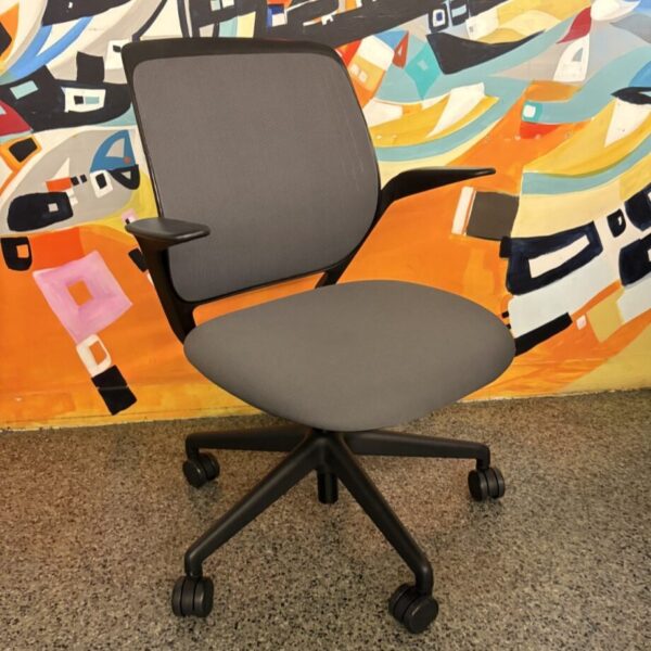 Steelcase Cobi Grey Used Rolling Desk Chair
