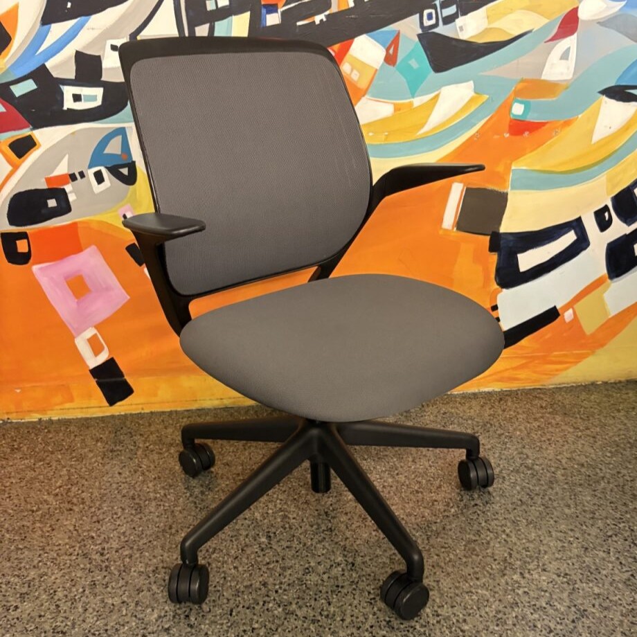 Steelcase Cobi Grey Used Rolling Desk Chair