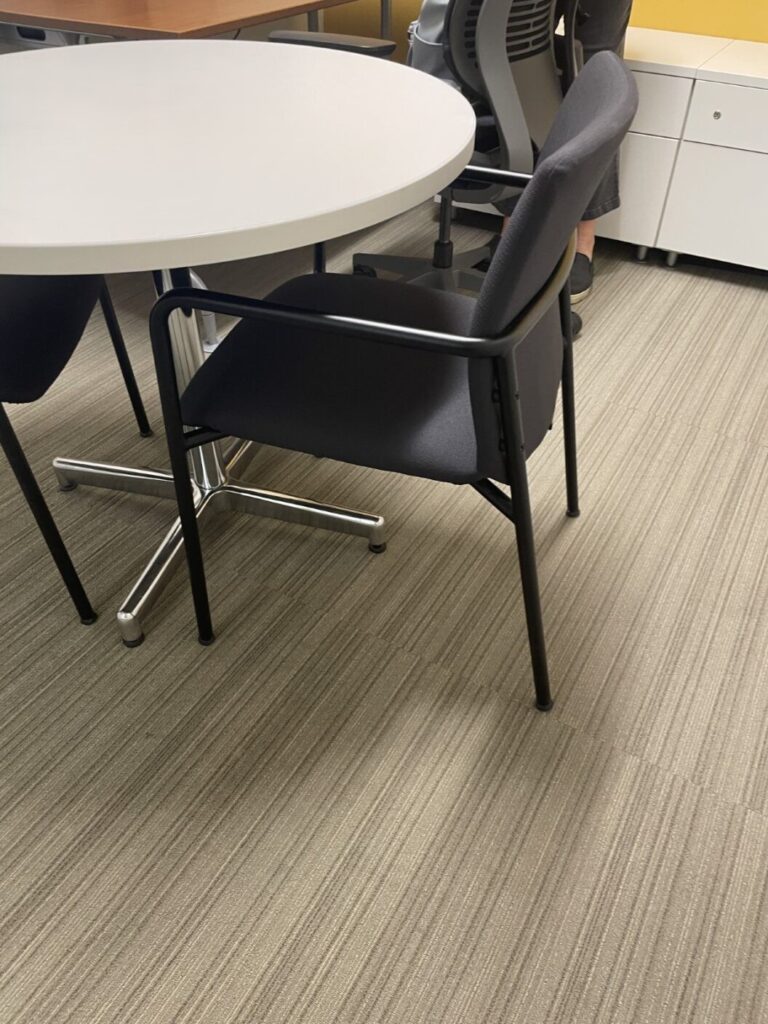 Used Turnstone Fabric Stack Chair in Black - Office Furniture Resources