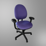 A purple used Steelcase Criterion desk chair available on sale at Office Furniture Resources, a full-service furniture dealership with retail showroom locations in Chicago, Milwaukee, Madison WI.