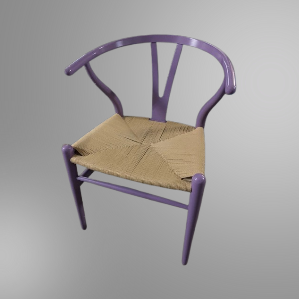 A used Carl Hansen CH24 Wishbone chair in light purple available at Office Furniture Resources.