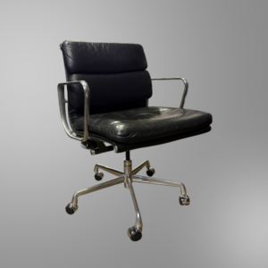 A used Herman Miller Eames Soft Pad Executive Chair.