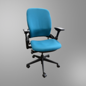 A photo of a Blue Steelcase Leap V2 in used condition for sale at OFR.
