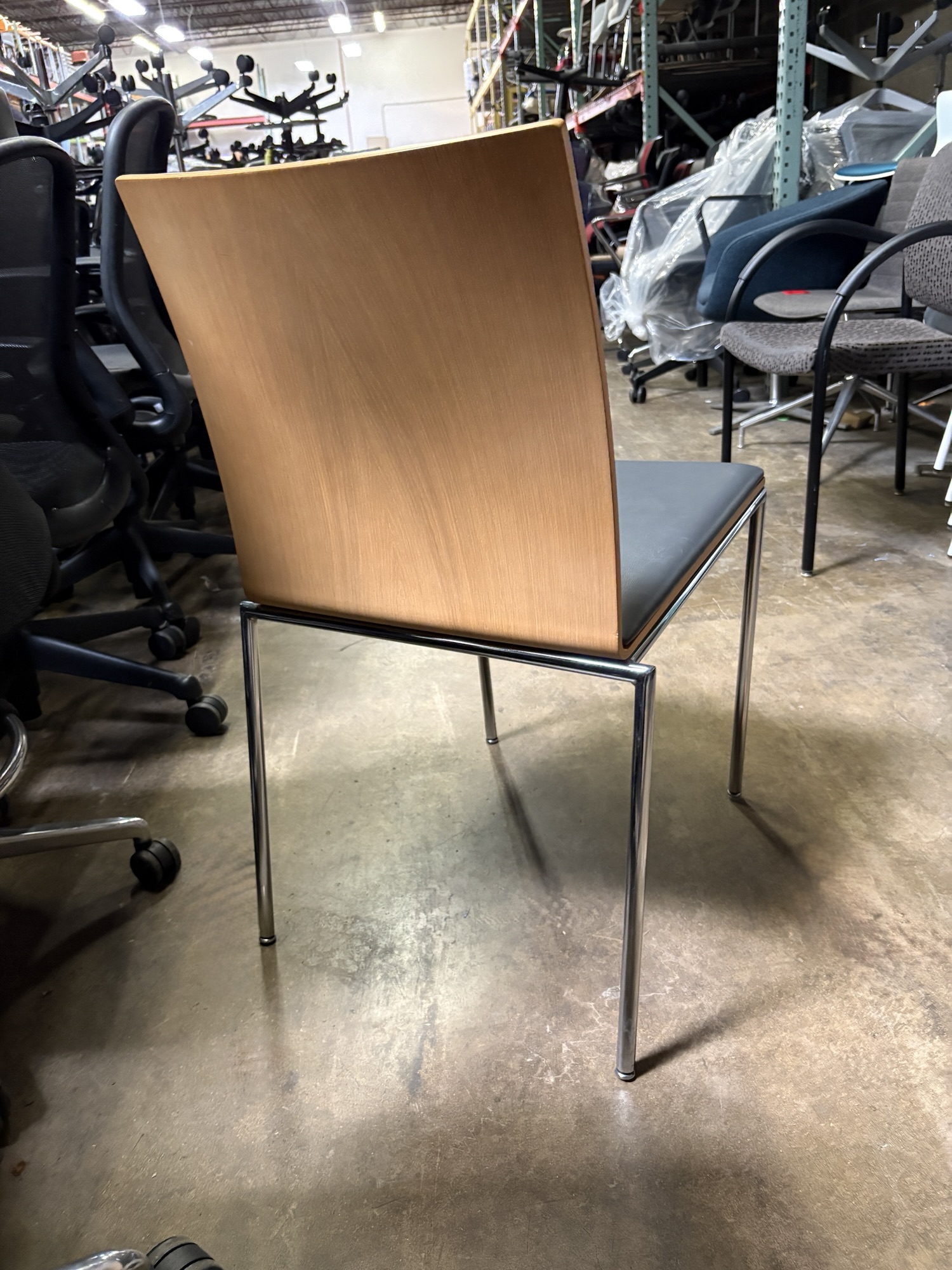 Used Davis Furniture MilanoLight Stack Chair with Cushion Seat - Image 3