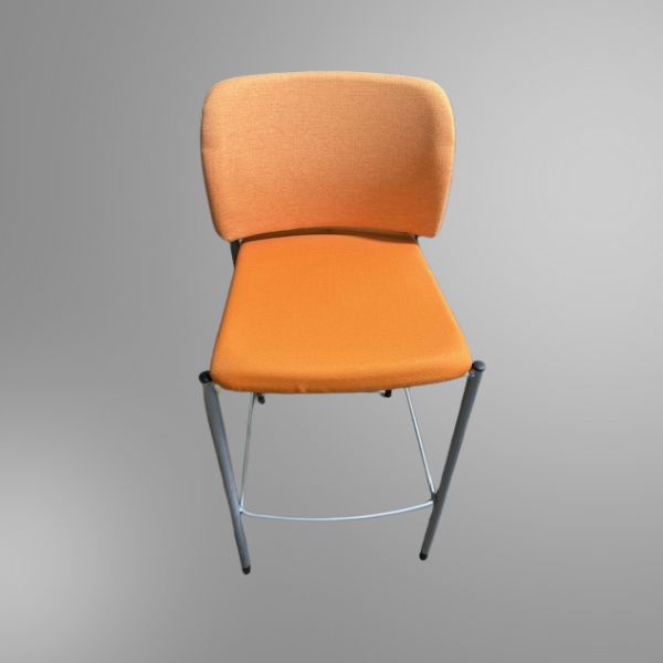 HON bar height stool in orange