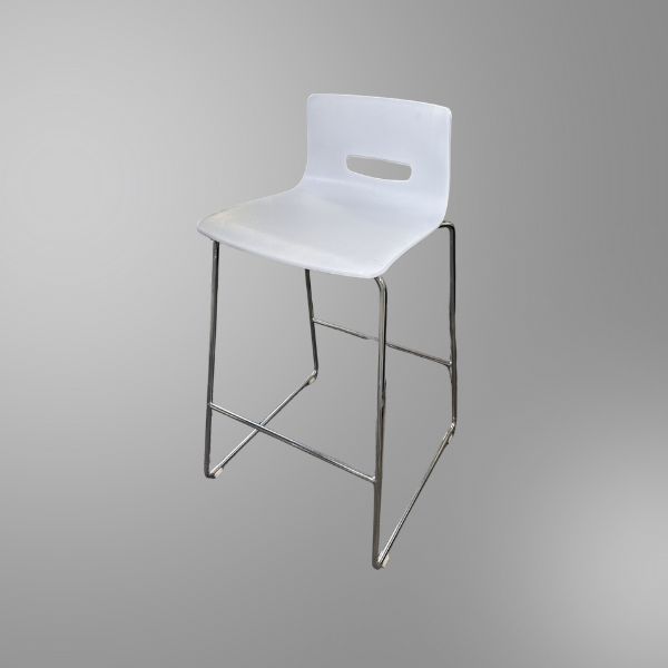 Used Allermuir Casper Low Back Bar Stool with Sled Base