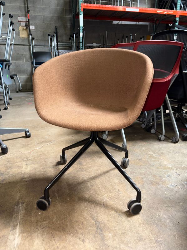 Front view: Used HAY About A Chair with 4-Star Mobile Base