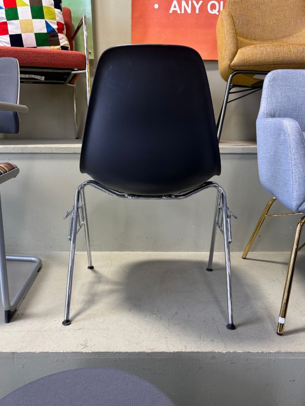 Back view of Used Vitra Molded Stacking Chair