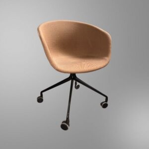 HAY About A Chair Fully Upholstered with 4-Star Mobile Base