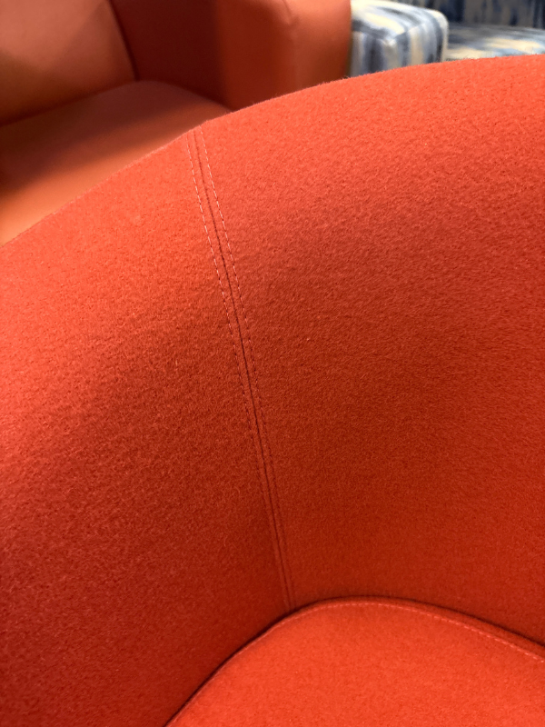 Used Coalesse by Steelcase Bob Guest Chair - Orange - Image 3