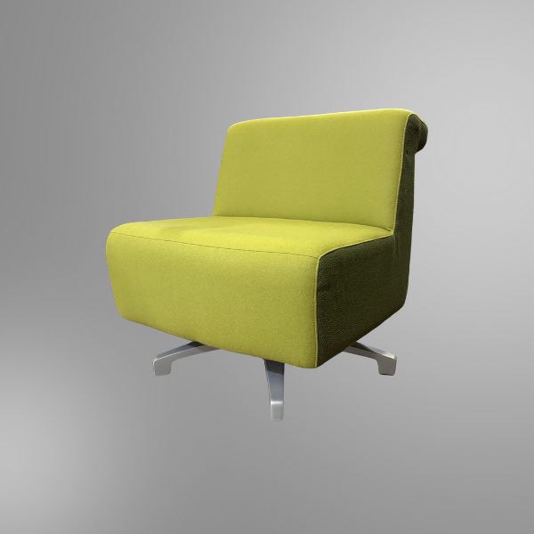 Used Allsteel Linger Lounge in green upholstery