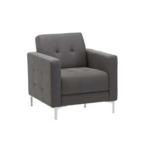 9071 HAGEN CLUB CHAIR WITH METAL LEG- SLATE