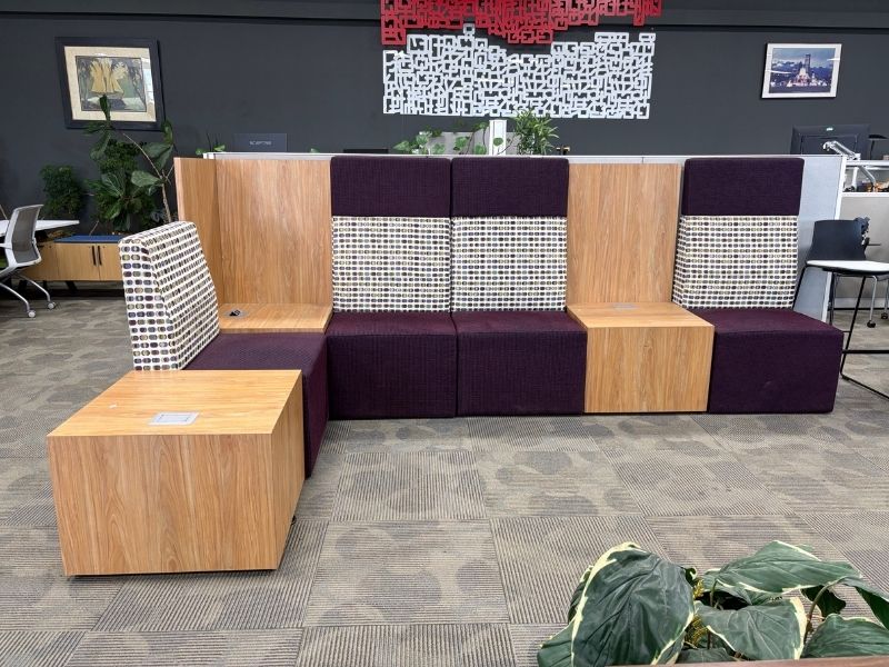 Used Byrne Modular High Back Sofa with Tables - Image 2