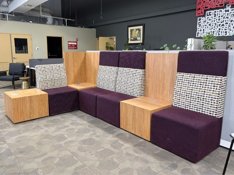 Used Byrne Modular High Back Sofa with Tables - Image 3