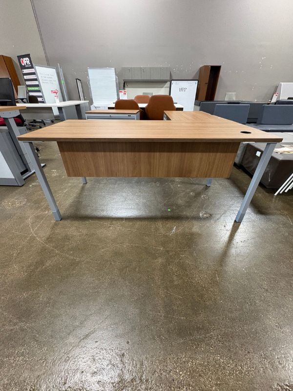Used Global L-Shape Private Office Desk