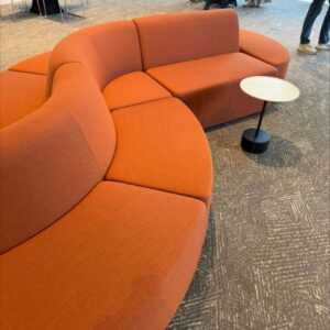 Used Modular Curved Sofa in Orange