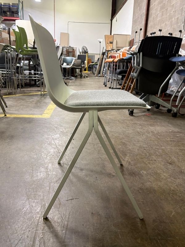 Used Poppin Key Stack Chair with Fabric Seat Pad
