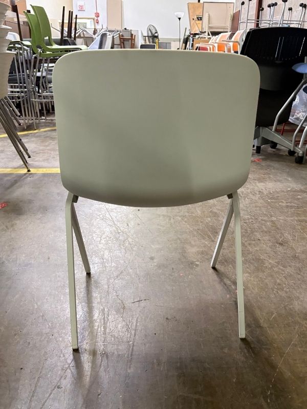Used Poppin Key Stack Chair with Fabric Seat Pad