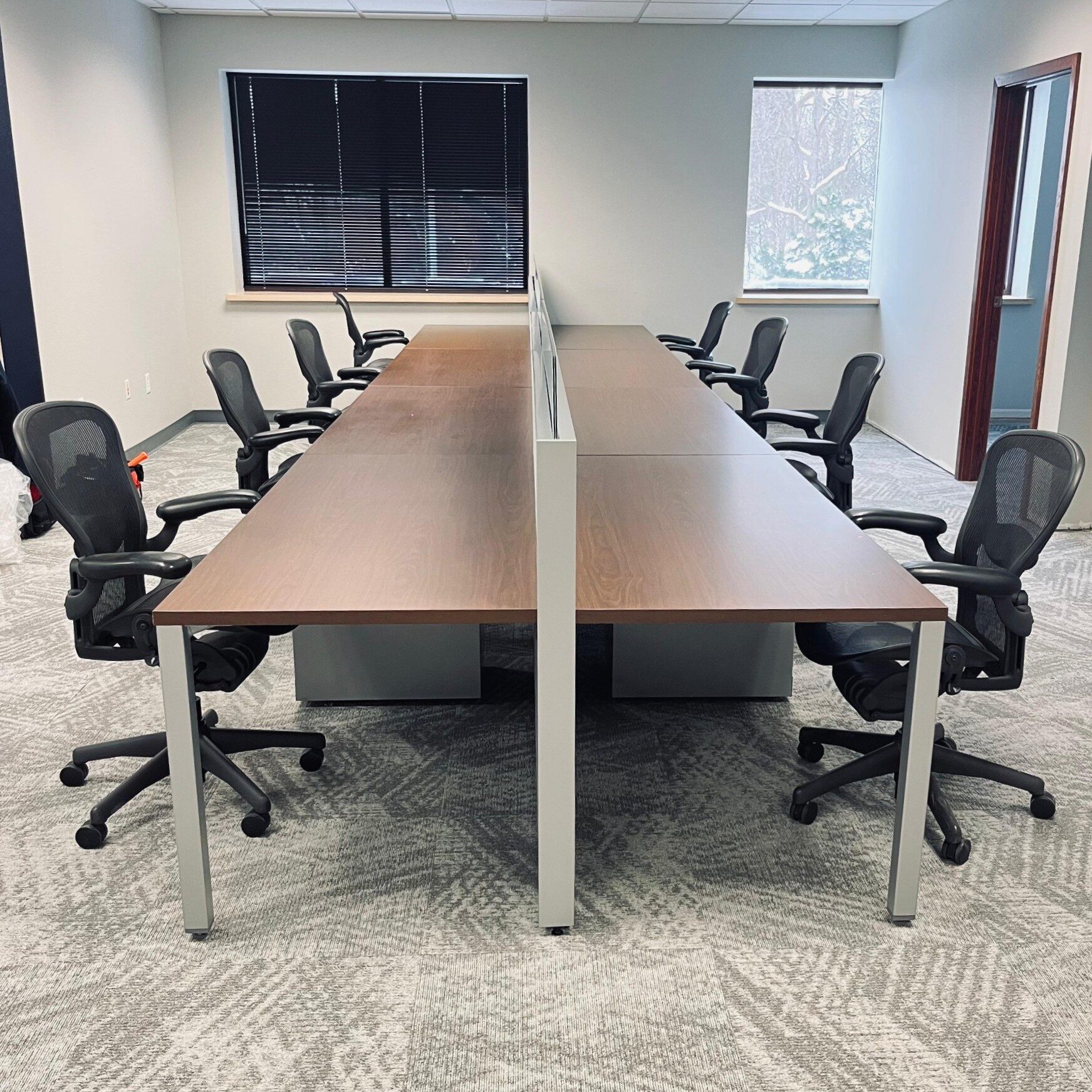 Benching System in Dark Brown