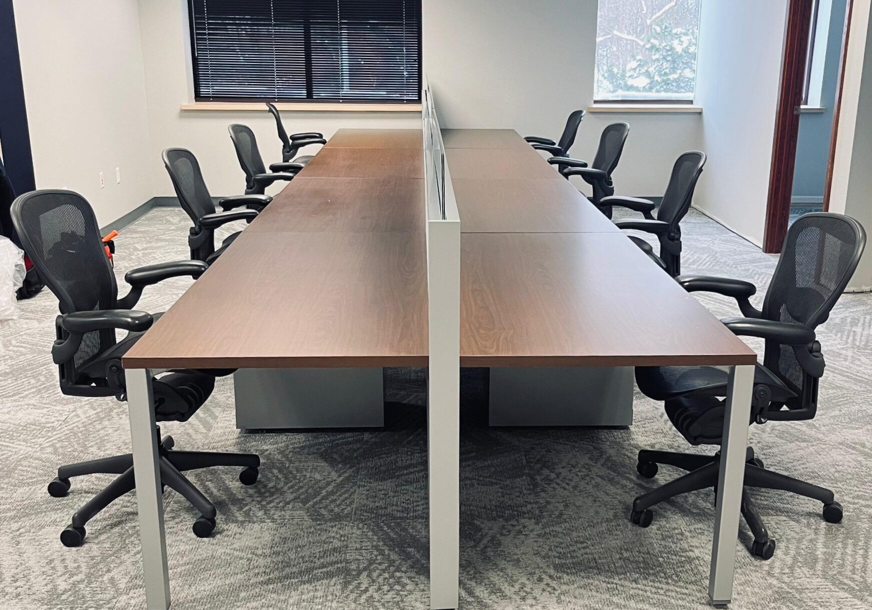 Benching System in Dark Brown