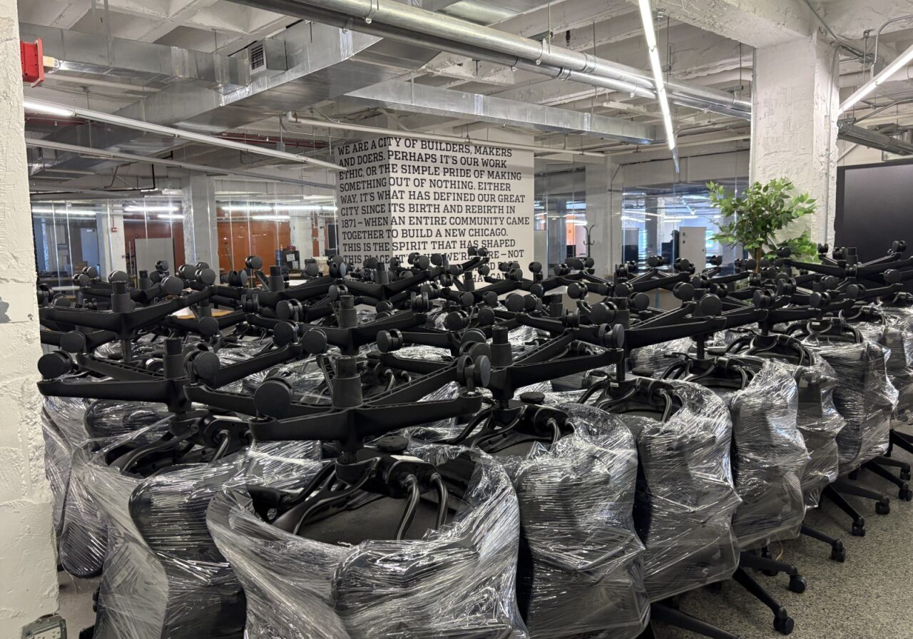 A large scale office furniture decommission that OFR did in downtown Chicago.